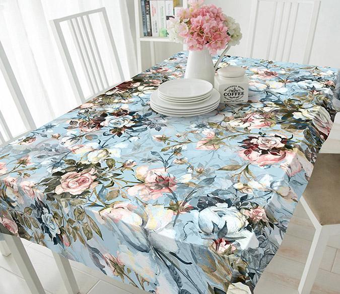 3D Flowers 614 Tablecloths Wallpaper AJ Wallpaper 