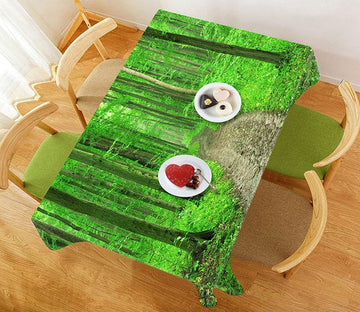 3D Green Forest Road 481 Tablecloths Wallpaper AJ Wallpaper 