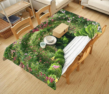 3D Flowers Arches 845 Tablecloths Wallpaper AJ Wallpaper 