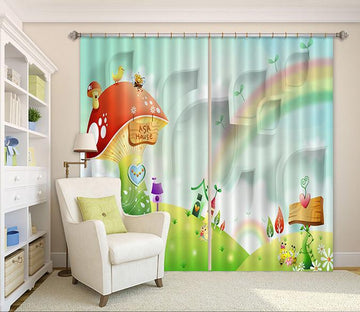 3D Lovely Insect Houses Curtains Drapes Wallpaper AJ Wallpaper 