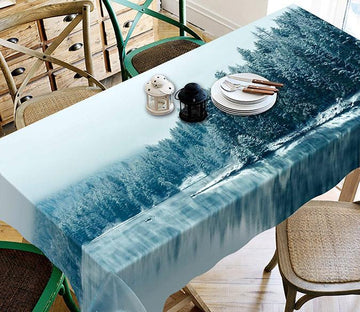 3D Snow Forest Lake 438 Tablecloths Wallpaper AJ Wallpaper 
