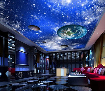 Shining Space Planets Wallpaper AJ Wallpaper 