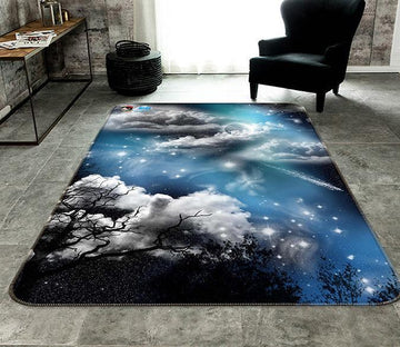 3D Stars Sky Clouds 179 Non Slip Rug Mat Mat AJ Creativity Home 