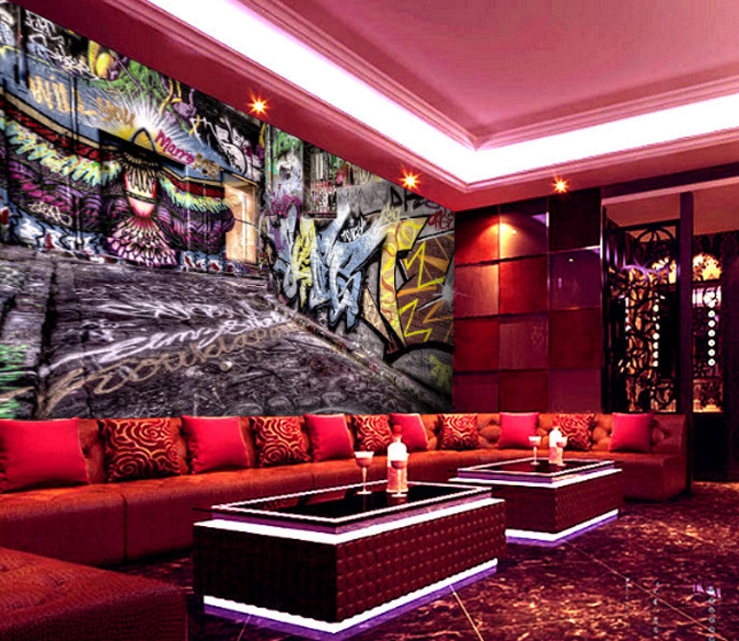 Graffiti Space Wallpaper AJ Wallpaper 2 