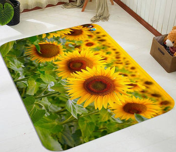 3D Sunflowers Field 121 Non Slip Rug Mat Mat AJ Creativity Home 