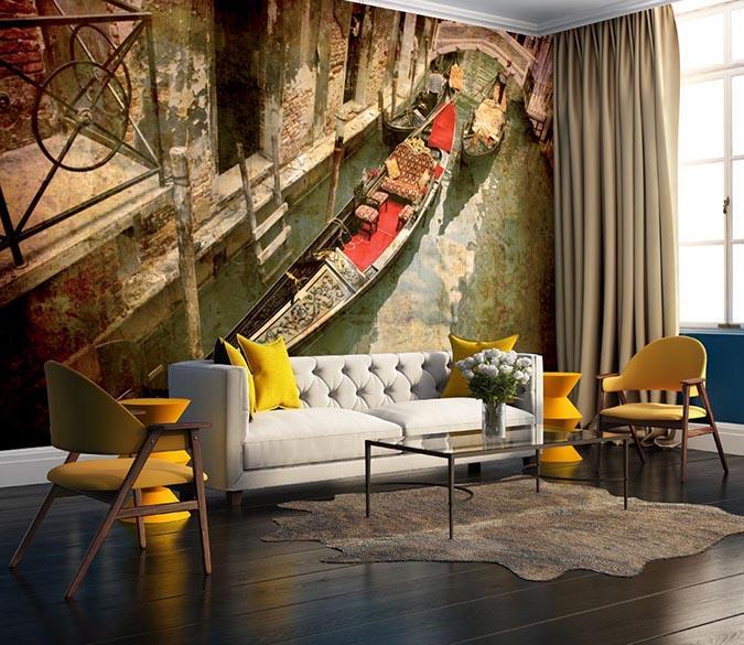 3D Long Boat 684 Wallpaper AJ Wallpaper 