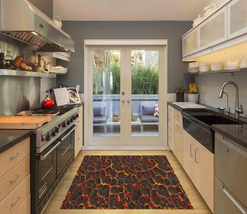 3D Volcanic Eruptions Kitchen Mat Floor Mural Wallpaper AJ Wallpaper 