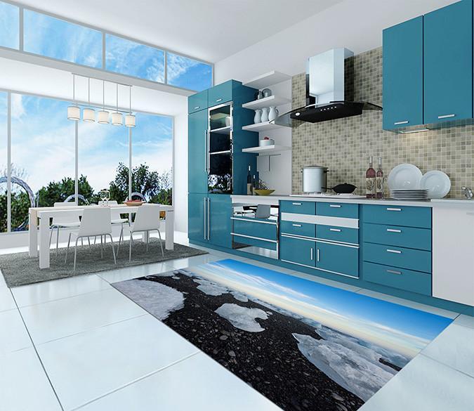 3D Sea Ice 575 Kitchen Mat Floor Mural Wallpaper AJ Wallpaper 