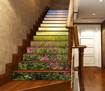 3D Flowers Sunshine 726 Stair Risers Wallpaper AJ Wallpaper 