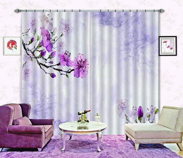 3D Flowers Branches 460 Beach Curtains Drapes Wallpaper AJ Wallpaper 