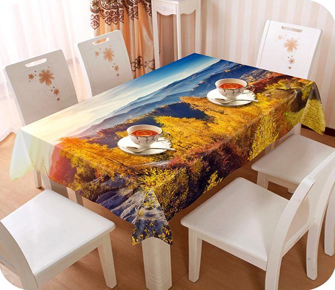 3D Mountain Landscape 690 Tablecloths Wallpaper AJ Wallpaper 
