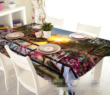 3D City Sunset 1272 Tablecloths Wallpaper AJ Wallpaper 