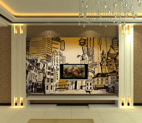 Black &amp; White Wall Murals