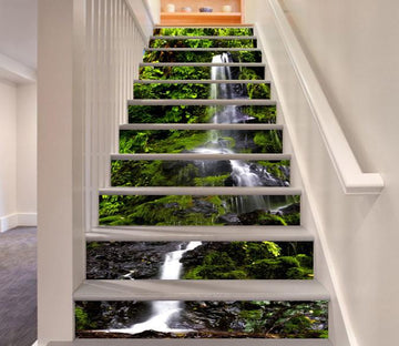 3D Vertical Stream 89 Stair Risers Wallpaper AJ Wallpaper 