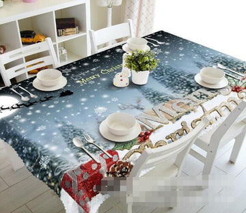 3D Christmas Snow Scenery 1429 Tablecloths Wallpaper AJ Wallpaper 