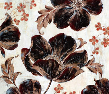 Black Flowers Wallpaper AJ Wallpaper 