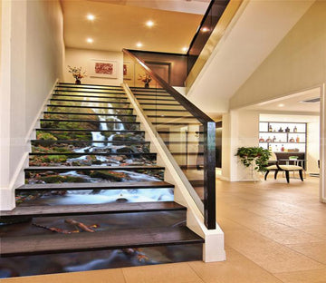 3D Stream Scenery 91 Stair Risers Wallpaper AJ Wallpaper 