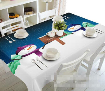 3D Christmas Snowman 1423 Tablecloths Wallpaper AJ Wallpaper 