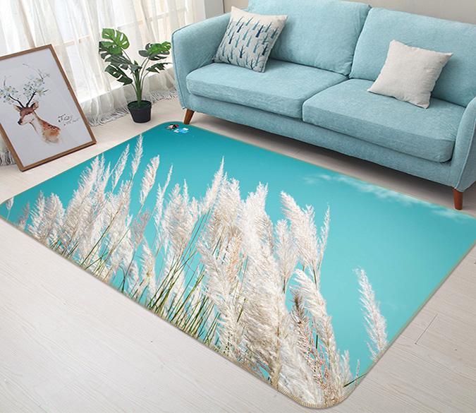 3D Weeds Flowers 176 Non Slip Rug Mat Mat AJ Creativity Home 