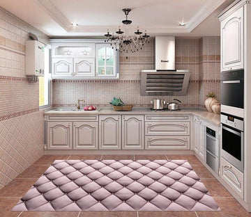 3D Oblique Grids Kitchen Mat Floor Mural Wallpaper AJ Wallpaper 