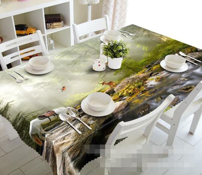 3D Forest Animals 1169 Tablecloths Wallpaper AJ Wallpaper 