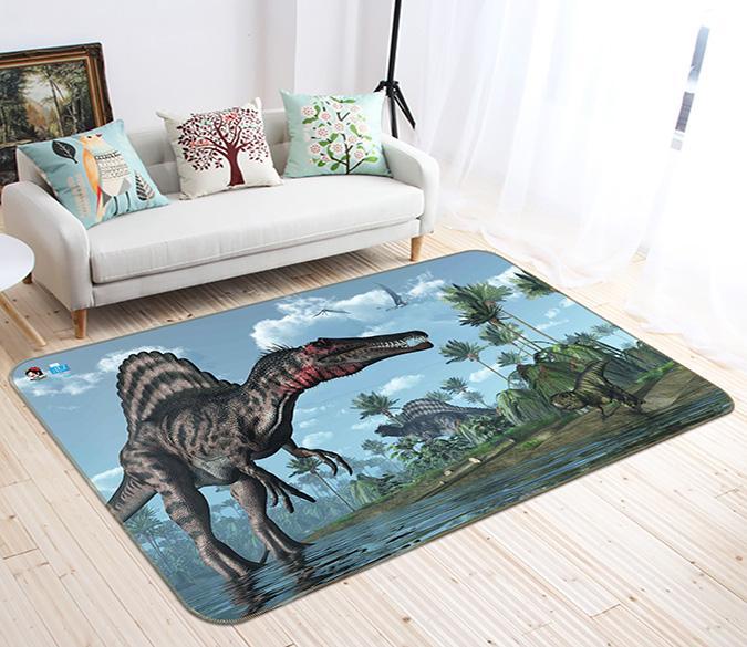 3D Dinosaur Age 244 Non Slip Rug Mat Mat AJ Creativity Home 