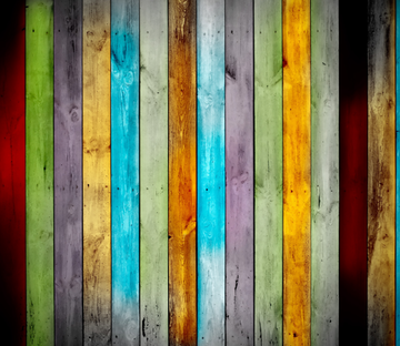Colorful Wooden Boards Wallpaper AJ Wallpaper 