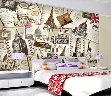 Different Countries Stamps Wallpaper AJ Wallpaper 