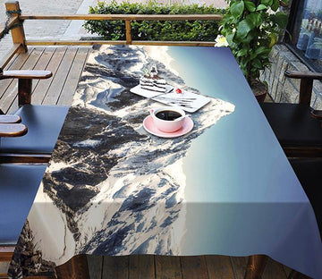 3D Snow Mountain Peaks 543 Tablecloths Wallpaper AJ Wallpaper 