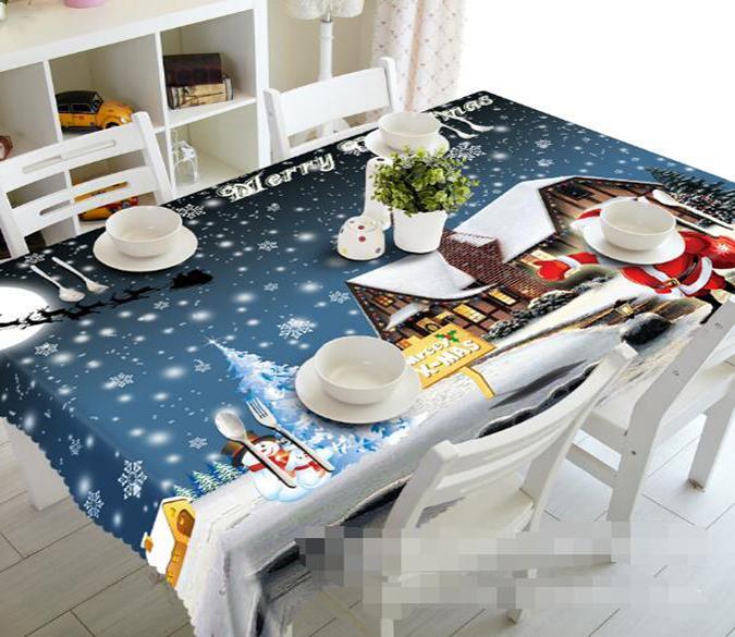 3D Christmas Scenery 1382 Tablecloths Wallpaper AJ Wallpaper 