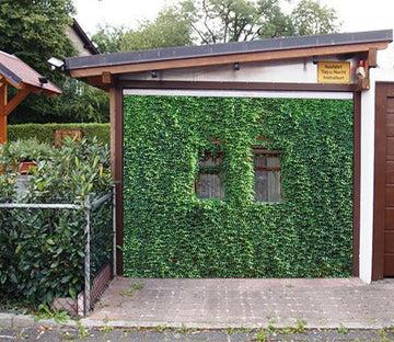 3D Window Lush Ivy 35 Garage Door Mural Wallpaper AJ Wallpaper 