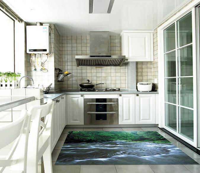3D Beautiful River 578 Kitchen Mat Floor Mural Wallpaper AJ Wallpaper 