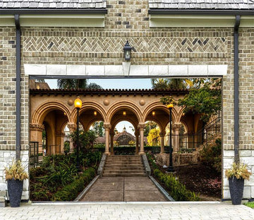 3D Palace Corridor 190 Garage Door Mural Wallpaper AJ Wallpaper 