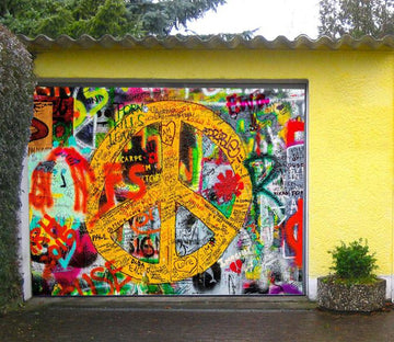 3D Color Graffiti Pattern 312 Garage Door Mural Wallpaper AJ Wallpaper 