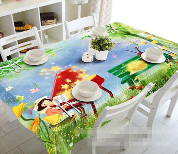 3D Music Girl 1458 Tablecloths Wallpaper AJ Wallpaper 