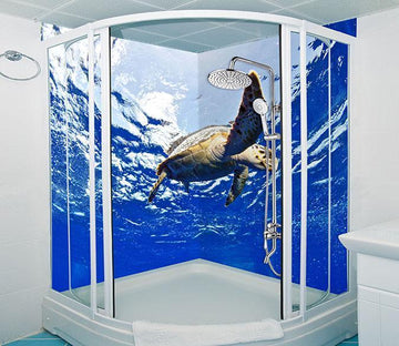 3D Ocean Turtle 74 Bathroom Wallpaper Wallpaper AJ Wallpaper 