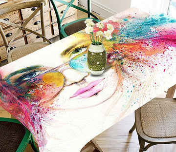 3D Graffiti Woman 754 Tablecloths Wallpaper AJ Wallpaper 