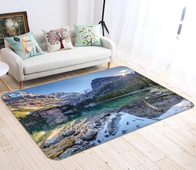 3D Lake Scenery 214 Non Slip Rug Mat Mat AJ Creativity Home 