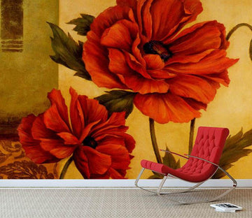 Enchanting Red Flowers Wallpaper AJ Wallpaper 2 