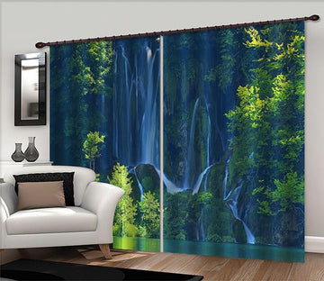 3D Pretty Waterfalls 757 Curtains Drapes Wallpaper AJ Wallpaper 