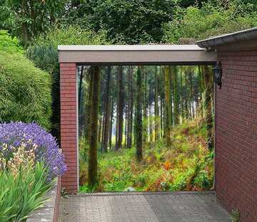 3D Forest Tall Trees 118 Garage Door Mural Wallpaper AJ Wallpaper 