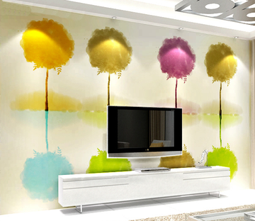 Colorful Trees Wallpaper AJ Wallpaper 