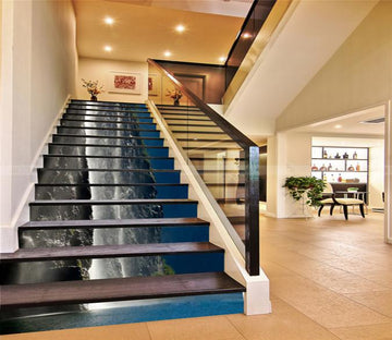 3D Seaside Cliff Waterfall 19 Stair Risers Wallpaper AJ Wallpaper 