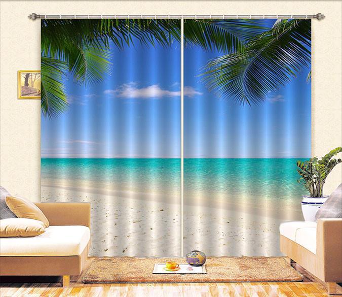 3D Peaceful Beach 664 Curtains Drapes Wallpaper AJ Wallpaper 