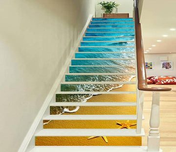 3D Beautiful Beach 797 Stair Risers Wallpaper AJ Wallpaper 