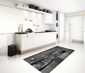 3D New York Night View Kitchen Mat Floor Mural Wallpaper AJ Wallpaper 