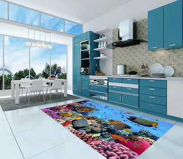 3D Color Ocean World 517 Kitchen Mat Floor Mural Wallpaper AJ Wallpaper 