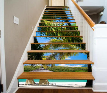 3D Beach Scenery 513 Stair Risers Wallpaper AJ Wallpaper 