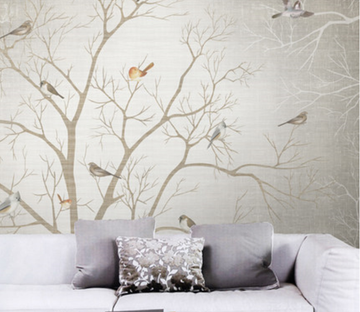 Birds On Bare Tree Wallpaper AJ Wallpaper 