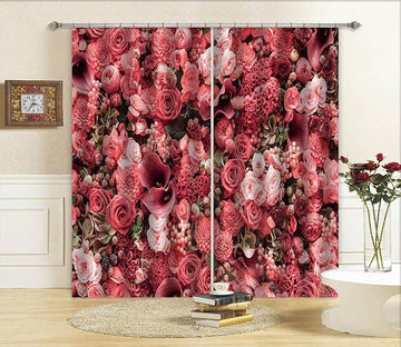 3D Dense Various Flowers 741 Curtains Drapes Wallpaper AJ Wallpaper 